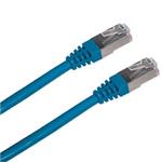 Patch cord FTP cat5e 2M modrý