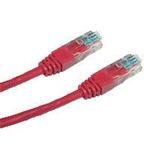 Patch cord UTP cat.5e 0,25M červený