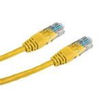 Patch cord UTP cat.5e 0,25M žlutý