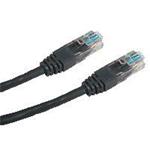 Patch cord UTP cat.5e 10M černý