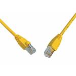 Patch kabel CAT5E SFTP PVC 10m žlutý C5E-315YE-10MB