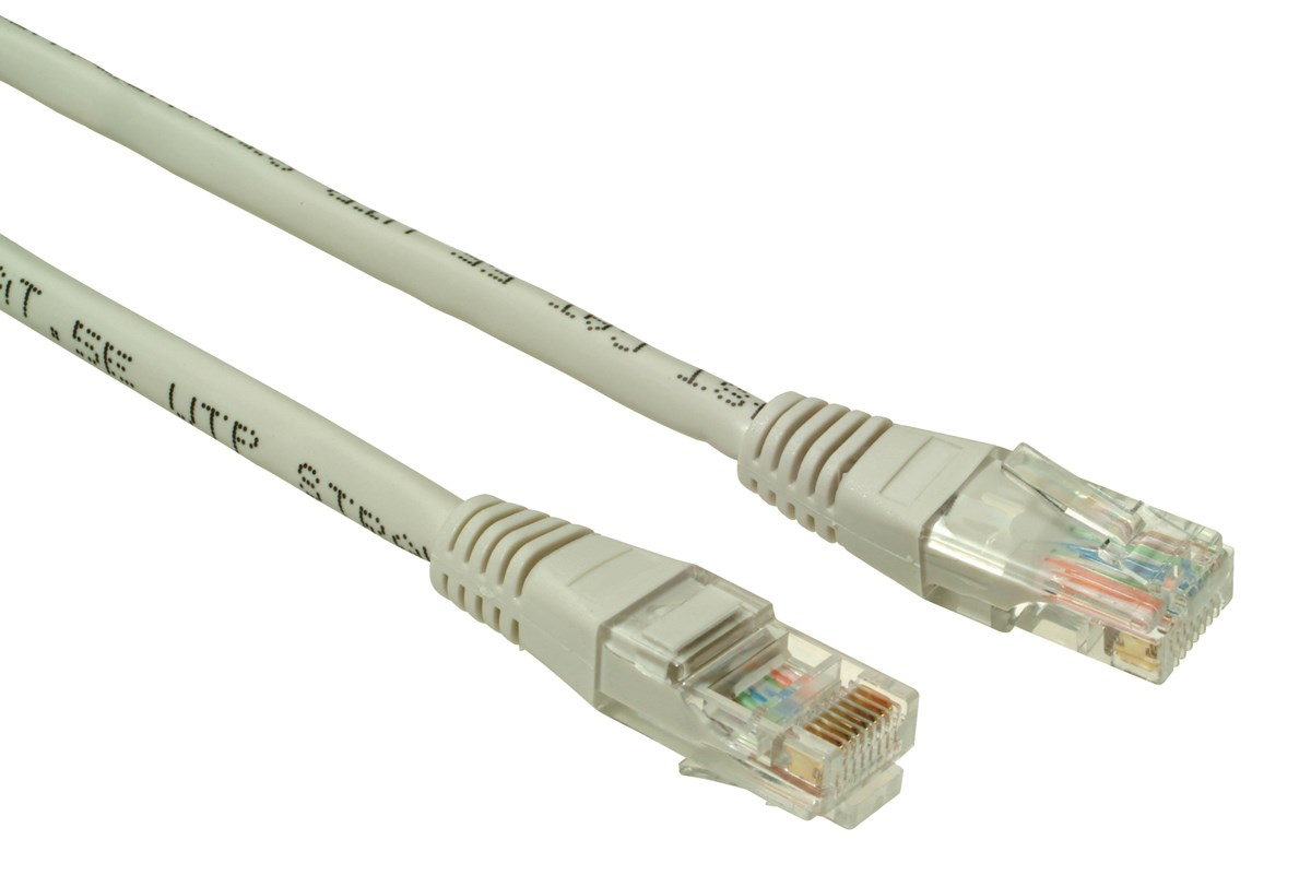 Patch kabel CAT6 UTP PVC 10m šedý C6-155GY-10MB