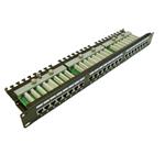 Patch panel LEXI-Net FTP cat.5e 24p. 1U Black PATCHP24PHZF