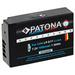 PATONA baterie pro foto Canon LP-E17 1050mAh Li-Ion Platinum Dekodovaná PT1348