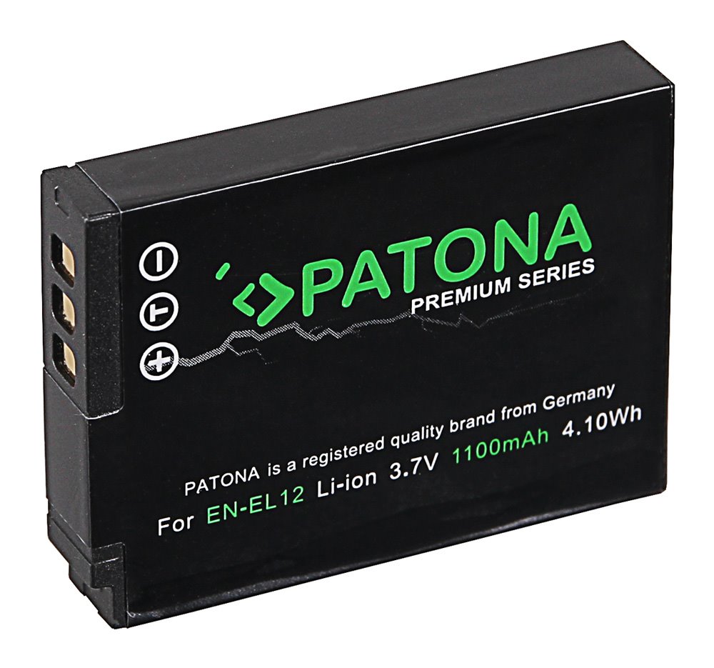 PATONA baterie pro foto Nikon EN-EL12 1100mAh Li-Ion Premium PT1168