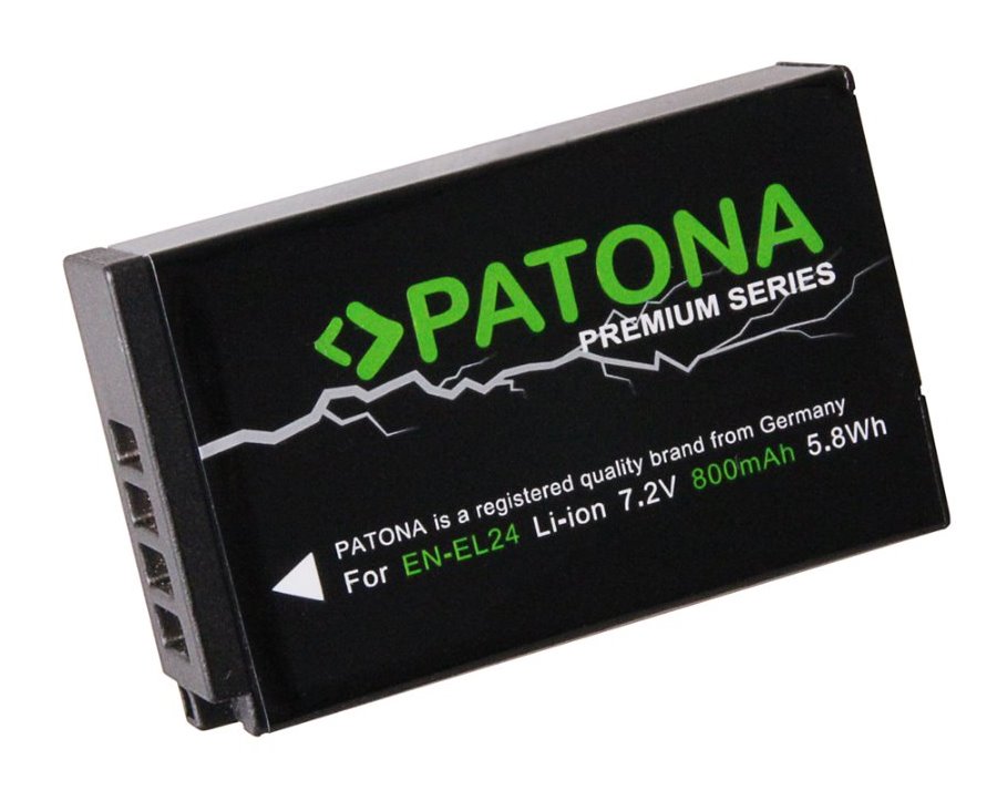 PATONA baterie pro foto Nikon EN-EL24 800mAh Li-Ion Premium PT1244