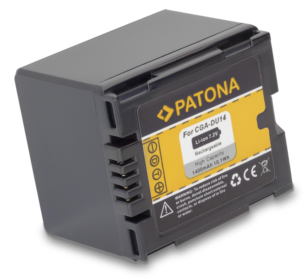 PATONA baterie pro foto Panasonic CGA-DU14 1400mAh PT1045