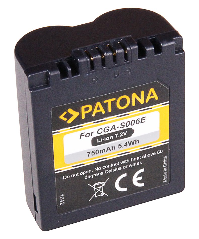 PATONA baterie pro foto Panasonic CGA-S006E 710mAh PT1042