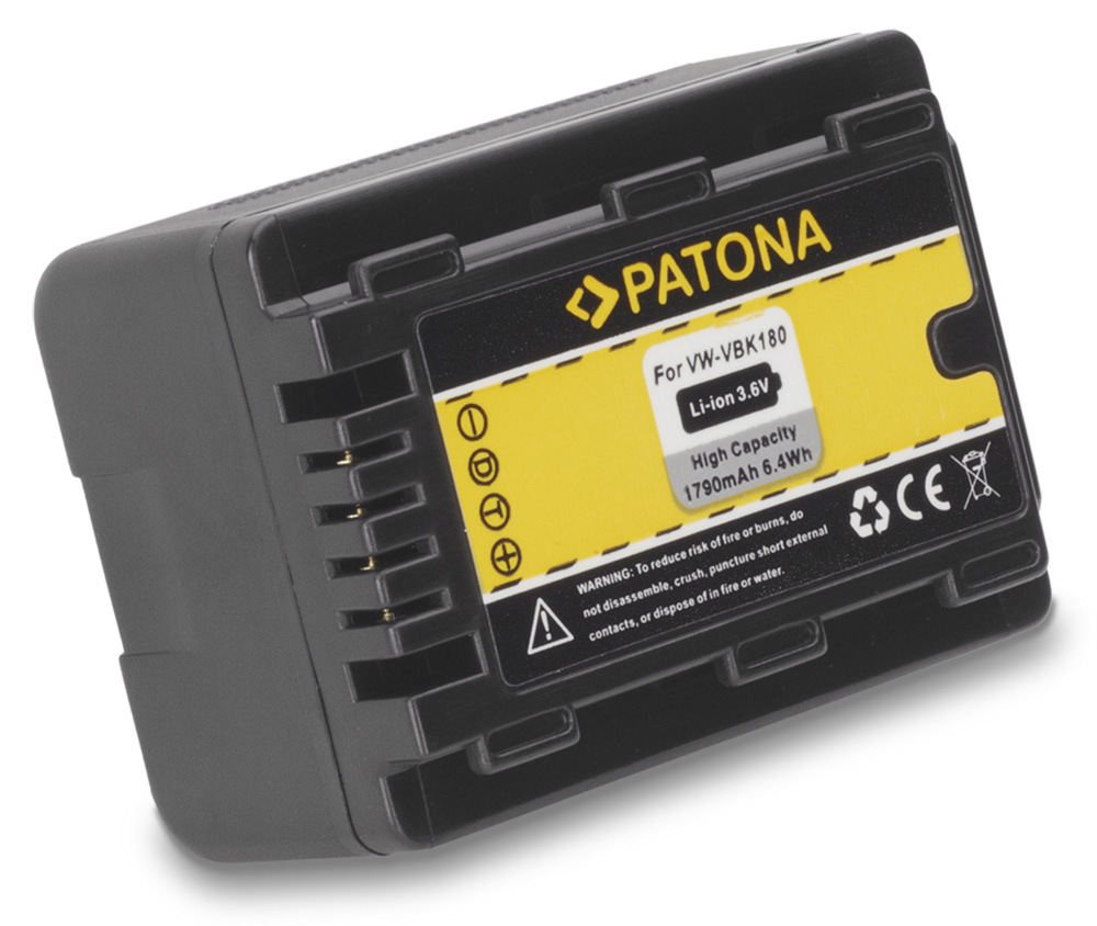 PATONA baterie pro foto Panasonic VBK180 1790mAh PT1102