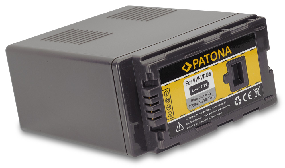 PATONA baterie pro foto Panasonic VW-VBG6 3900mAh PT1120