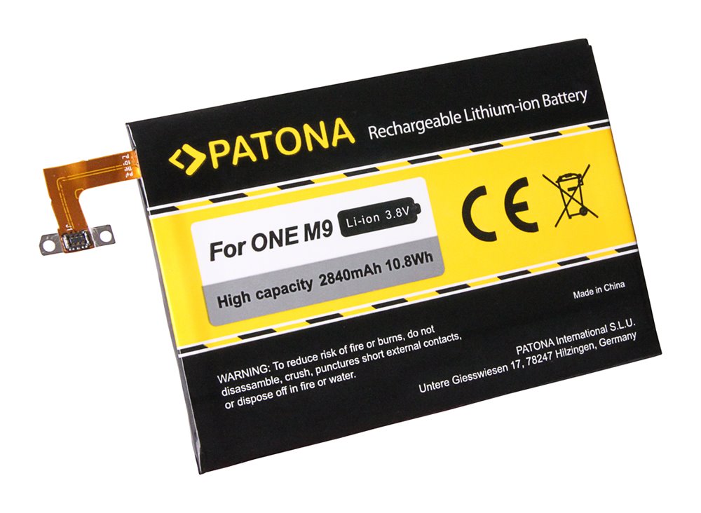 PATONA baterie pro mobil HTC ONE M9 B0PGE100 2840mAh 3,8V Li-Ion PT3118