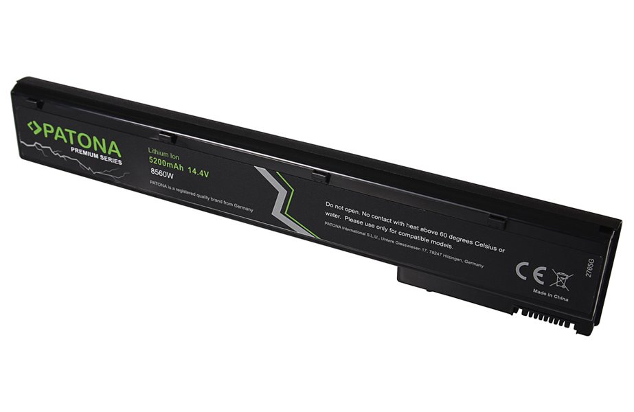 PATONA baterie pro ntb HP Elitebook 8560w 5200mAh Li-Ion 14,4V PREMIUM VH08 PT2765