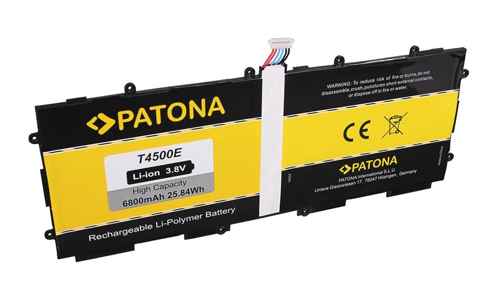 PATONA baterie pro tablet PC Samsung Galaxy Tab 3 10.1 6800mAh 3,8V Li-Pol + nářadí PT3124