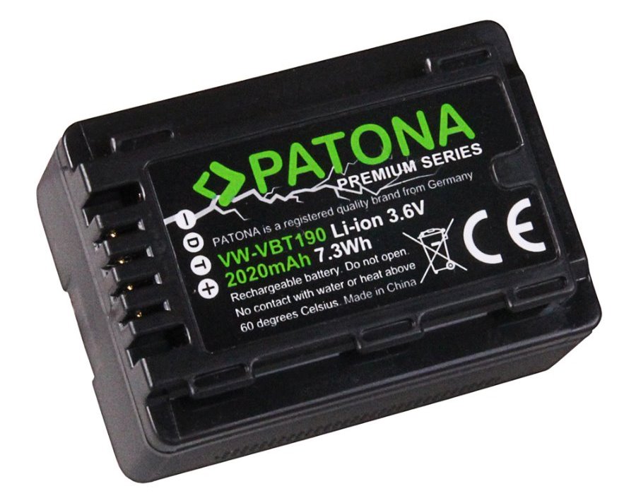 PATONA baterie pro videokameru Panasonic VBK180 2020mAh Li-Ion Premium PT1258