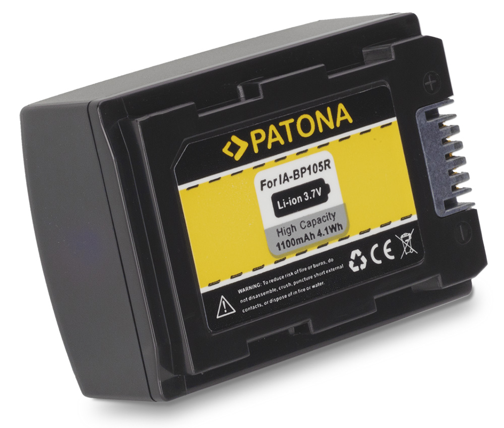 PATONA baterie pro videokameru Samsung IA-BP105R 1100mAh 3,7V Li-Ion PT1133