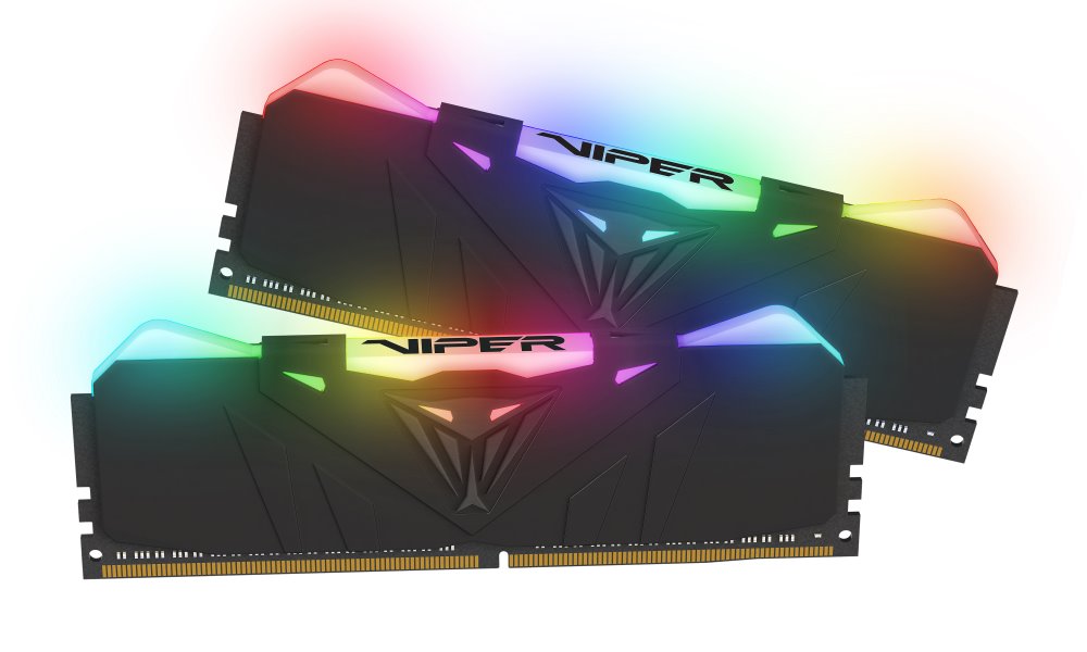 PATRIOT Viper RGB 16GB DDR4 Black 3200 MHz / DIMM / CL16 / Heat shield / KIT 2x 8GB PVR416G320C6K