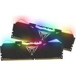 PATRIOT Viper RGB 16GB DDR4 Black 3200 MHz / DIMM / CL16 / Heat shield / KIT 2x 8GB PVR416G320C6K