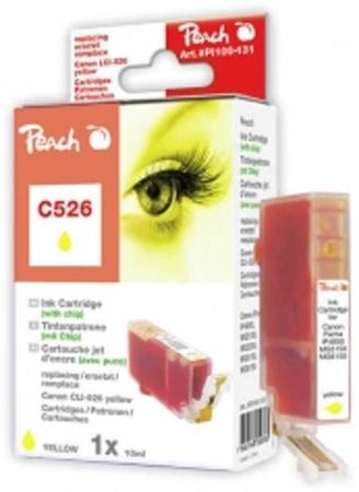 PEACH kompatibilní cartridge Canon CLI-526Y, Yellow, 10 ml PI100-131