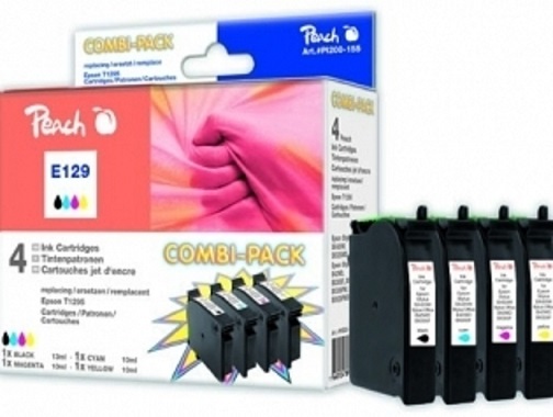 PEACH kompatibilní cartridge Epson T1295 MultiPack, Black, Cyan, Magenta, Yellow, 4x 11,5 ml PI200-155