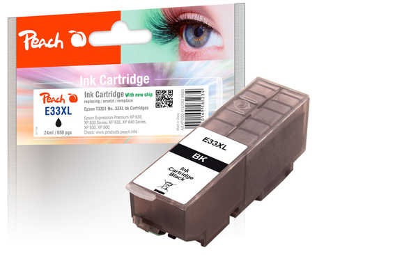 PEACH kompatibilní cartridge Epson T3351, No 33XL, black, 24ml 319665