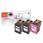 PEACH kompatibilní cartridge HP No 651 MultiPack Plus, 2 x black, 1 x color 320095