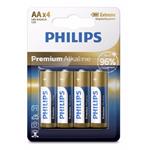 Philips baterie 4x AA (1,5V), řada Premium Alkaline