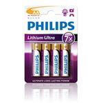 Philips baterie AA Ultra lithium - 4ks FR6LB4A/10