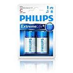 Philips baterie C ExtremeLife+, alkalická - 2ks LR14E2B/10