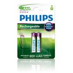 Philips dobíjecí baterie AAA 800mAh, NiMH - 2ks R03B2A80/10