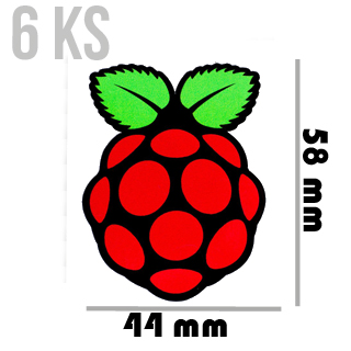 PIMORONI Samolepky veľké 58x44 6ks pre Raspberry