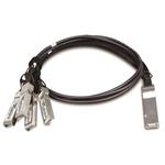 Planet CB-QSFP4X10G-1M, metalický spojovací kabel QSFP+ 40Gb/s na 4x SFP+ 10Gb, délka 1m