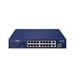 Planet FGSD-1821P PoE switch, 16x100M + 1xGb/SFP, extend mód 10Mb-250m, PoE 802.3at 185W