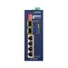 Planet IFGS-624PTF průmyslový L2 switch, 4x 10/100TX, 2x 1Gb SFP, 4x 802.3at PoE, -40~75°C, 9-48VDC, IP30, fanless, RIN