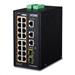 Planet IGS-20160HP, 18X 1000BASE-T, 16X POE<320W, 2X SFP, L3, DIN,IP30, -40 AŽ 75°C, WEB/SNMPV3, I/O IGS-20160HPT