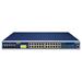 Planet IGS-6325-24UP4X průmyslový L3 switch, 24x1Gb, 4x10Gb SFP+, 24x PoE 802.3bt 720W, -40~75°C, dual 48-54VDC, IP30