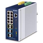 Planet IGS-6329-8UP2S4X průmyslový L3 PoE switch, 8x 1G, 2x 2.5G SFP, 4x 10G SFP+, 802.3bt 360W, -40~75°C, dual 48-54VD