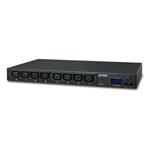 Planet IPM-8220, IP ovládání 8x zásuvek 230V/10A, LED+displej, wattmetry, možnost senzoru, rackmount 19/1U IPM-8220-EU