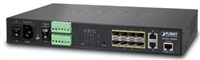 PLANET MGSD-1008F Metro Switch 8x 100/1000 SFP + 2x 10/100/1000 RJ45, Management, duální napájení, DI/DO, -1 MGSD-10080F