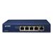 Planet PoE/LAN extender, 1xPoE-in, 4xPoE-out 65W, 802.3bt/at/af, Gigabit POE-E304v2