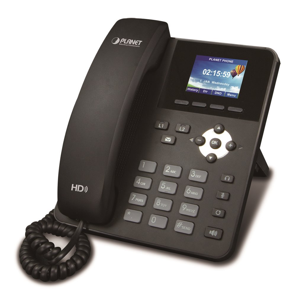 PLANET VIP-1120PT VoIP SIP telefon, G.722 HD, barevný LCD, Auto Provision, PoE, CZ menu