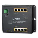 Planet WGS-4215-8P2S nástěnný PoE switch 8x1000B-T,2x SFP, Web/SNMP, 802.3at <200W,-40~75°C, fanless