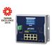 Planet WGS-5225-8P2SV nástěnný PoE switch 8x TP,2x SFP, Web+LCD, L3, ONVIF, 802.3at 240W,-40~75°C, fanless