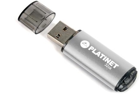 PLATINET flashdisk USB 2.0 X-Depo 32GB stříbrný PMFE32S