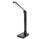 PLATINET stolní lampa LED REMUS 5W, USB nabíječka, dotykový panel, černá PDL194B