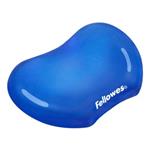 Podložka pod zápästie CRYSTAL, ergonomická, gélová, modrá, Fellowes felfergwpadcrys