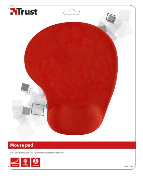 podložka TRUST BigFoot Gel Mouse Pad - red 20429