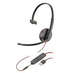 Poly Blackwire 3215 Monaural USB-A Headset (Bulk) 80S06A6