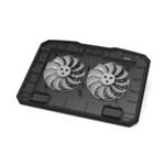 PORT chladící stojan na notebook COOLER PRO, 2x USB, černá 901099