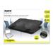 PORT CONNECT COOLER PRO, chladící stojan na notebook, 2x USB, černý 3567049010997