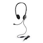 PORT CONNECT - Stereo headset s mikrofonem, 3,5mm jack, černá 3567049016036